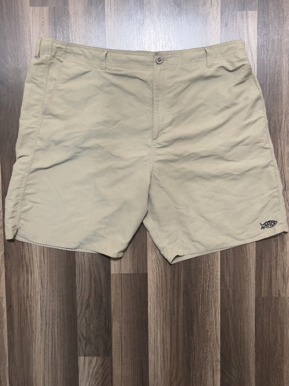 AFTCO Mens Size 42 Khaki Tan Fishing Outdoor Shorts